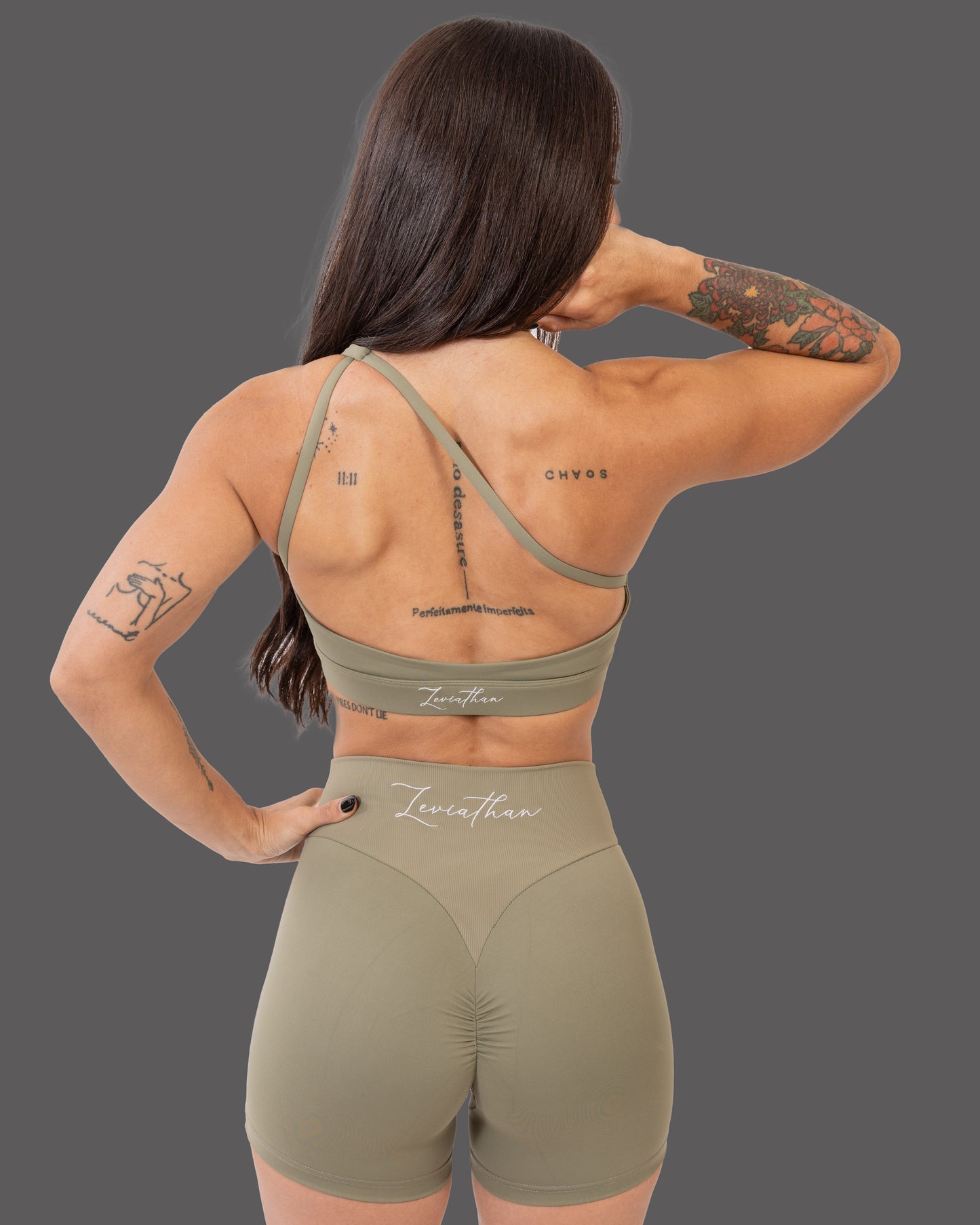 Leviathan | High-Waist | Shorts - Olive