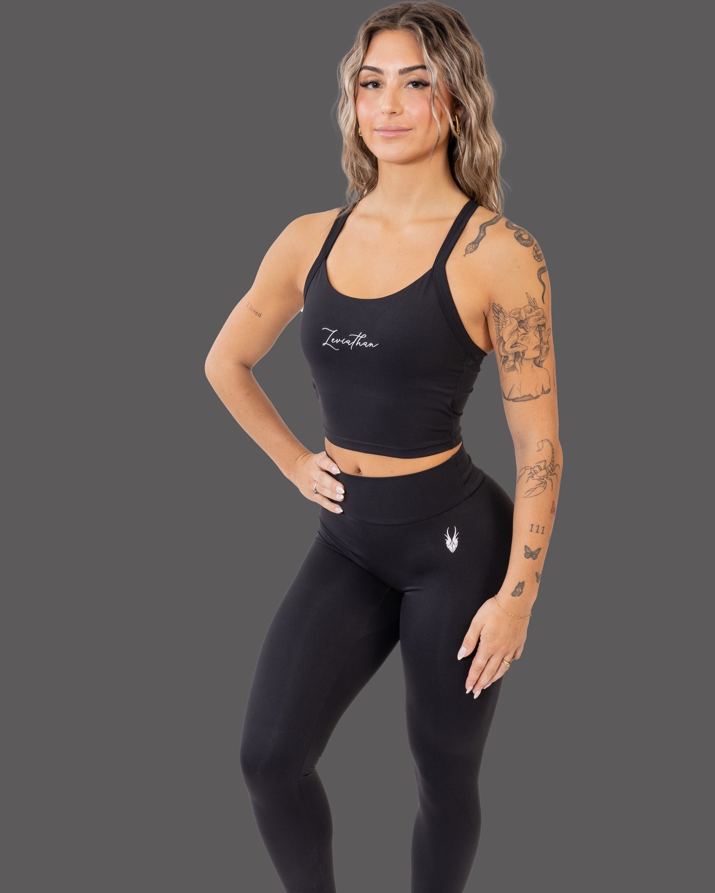 Leviathan | Cami Tank Top - Black&White