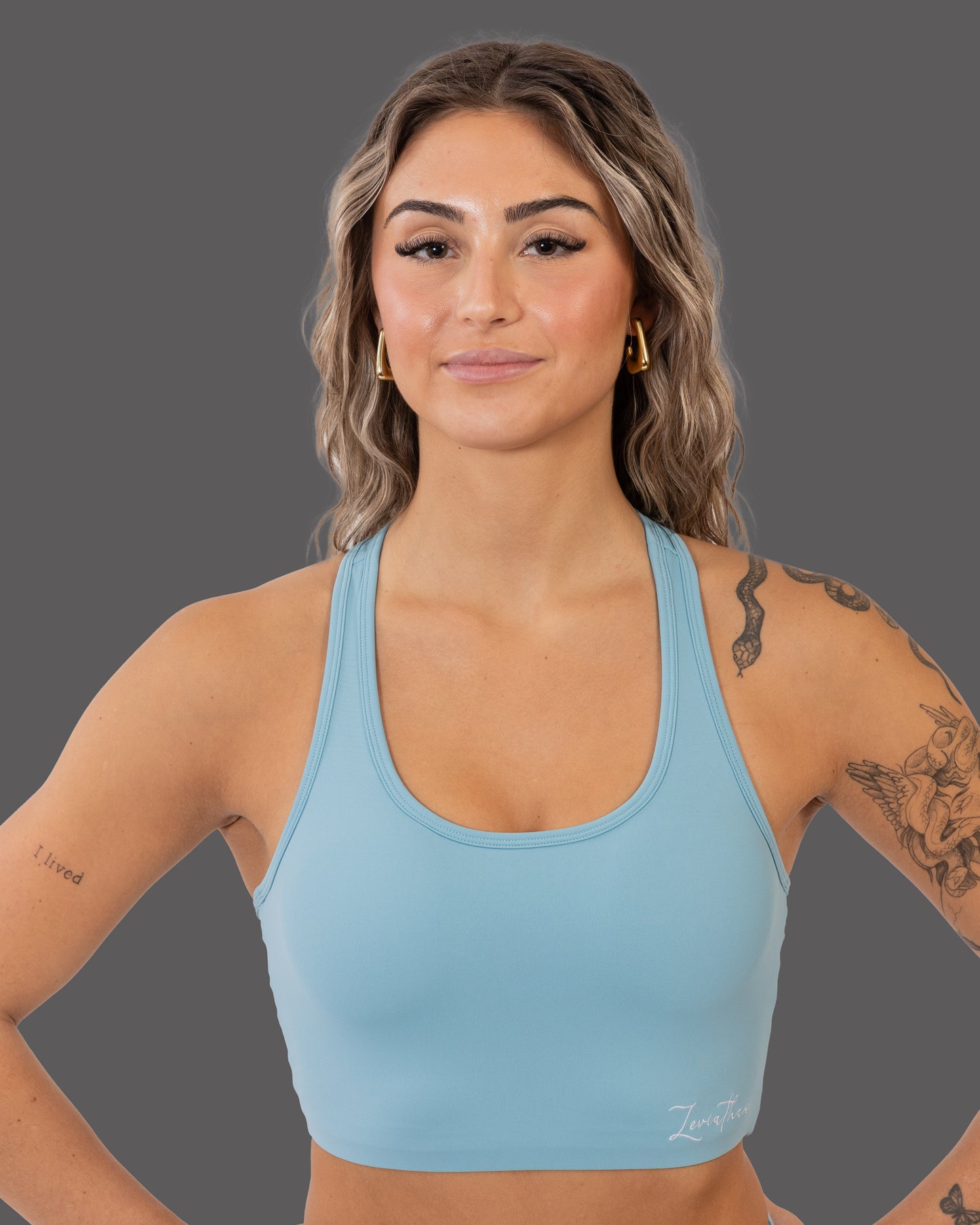 LVTN Longline - Sports Bra - Blue