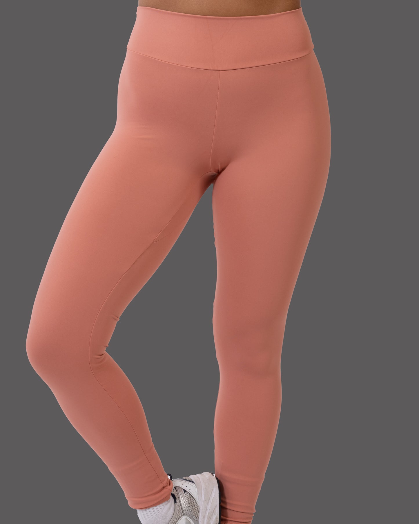 Leviathan | Athletic High-Waisted Leggings - Salmon