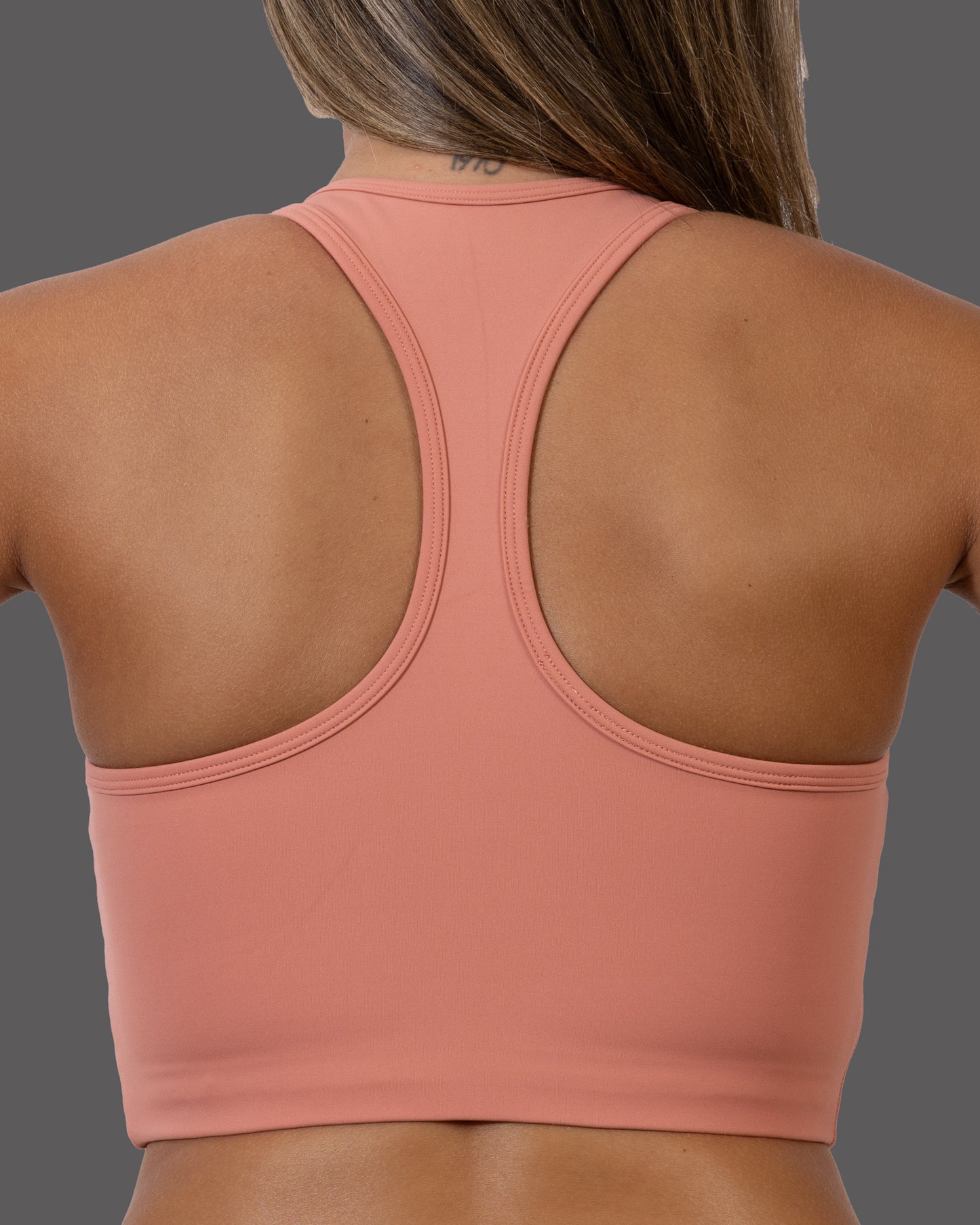 LVTN Longline - Sports Bra - Salmon.