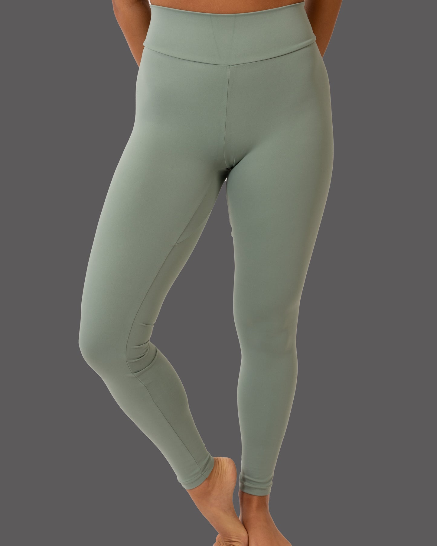 Leviathan | Athletic High-Waisted Leggings - Green