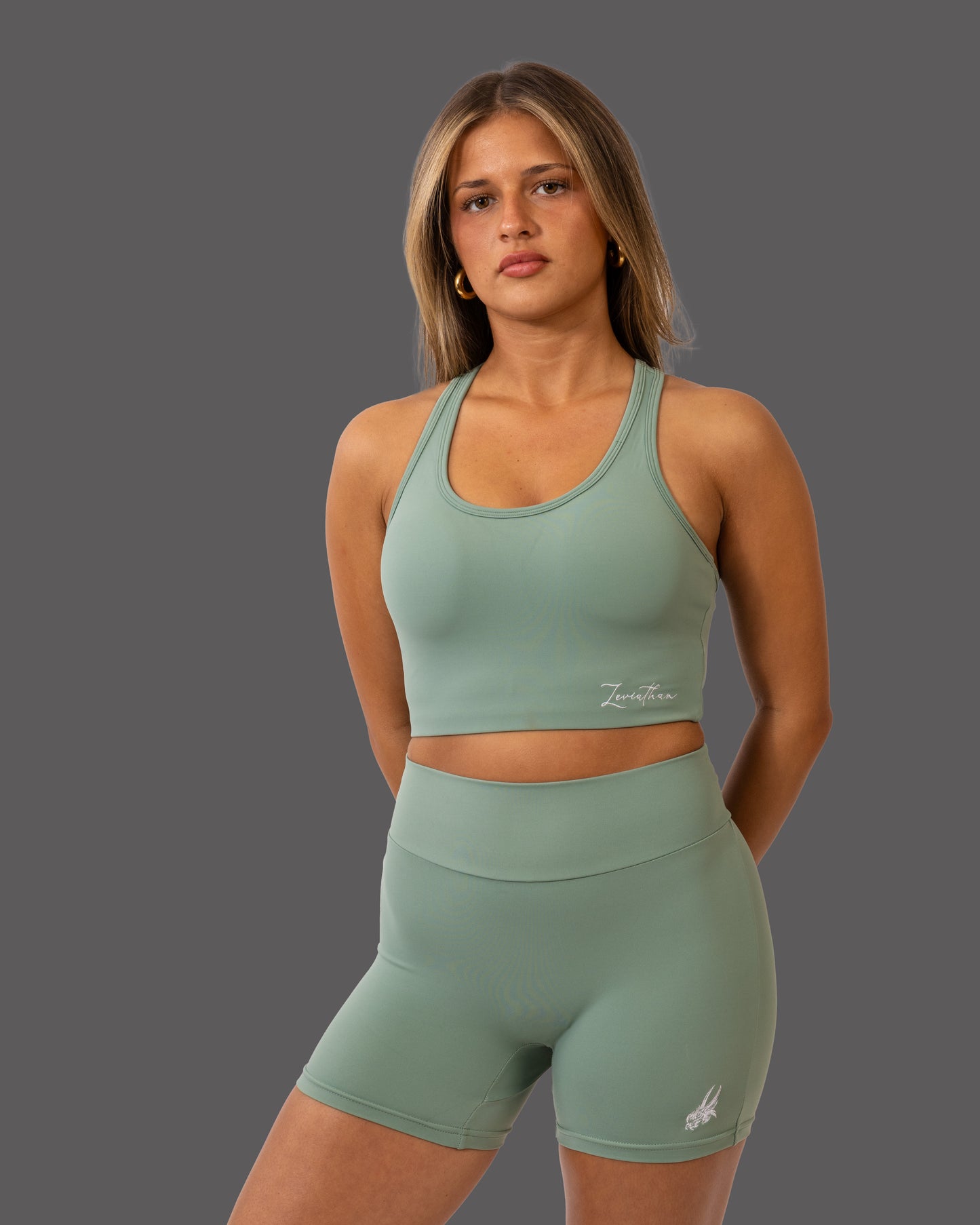 LVTN Longline - Sports Bra in Green