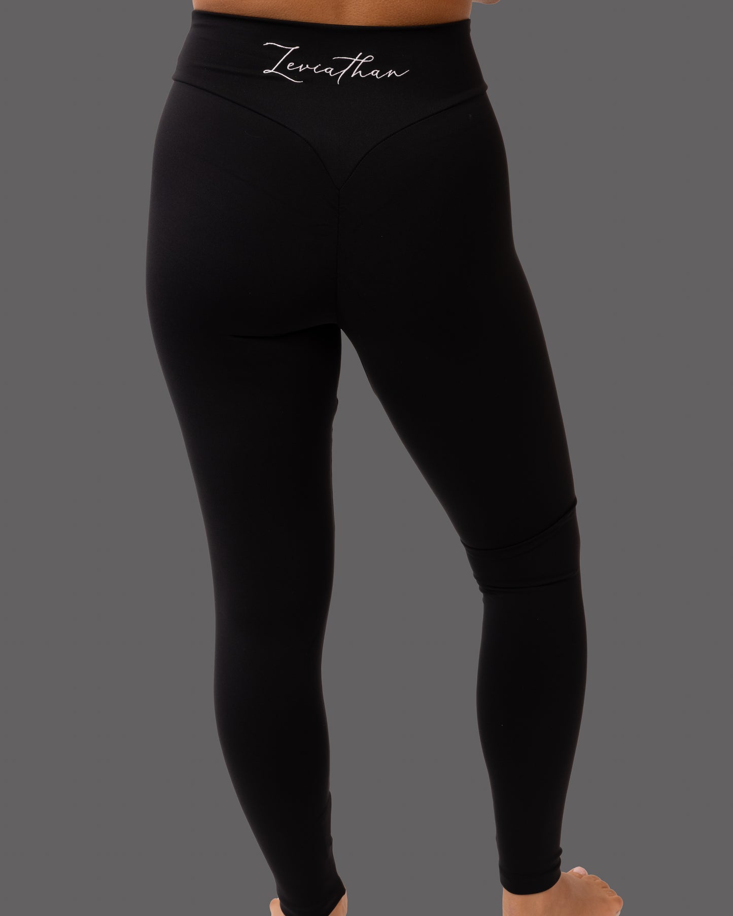 Leviathan | High Waisted |Yoga Legging - Black & White