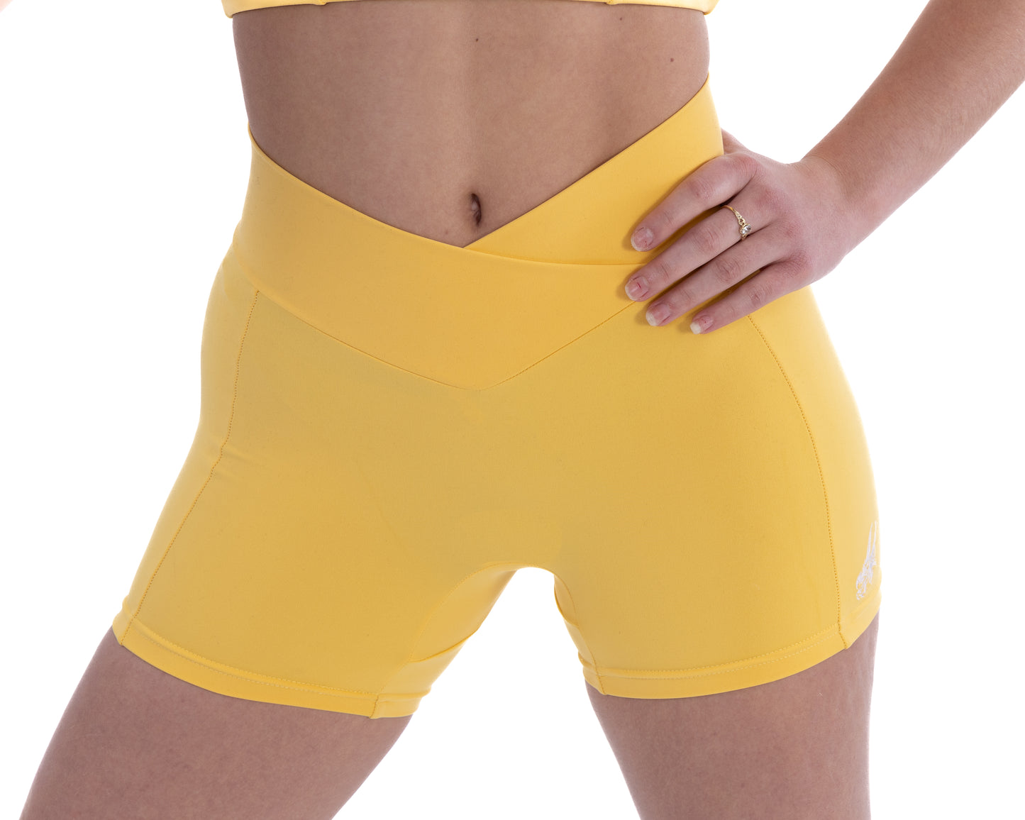 Léviathan | Short athlétique en V | Jaune
