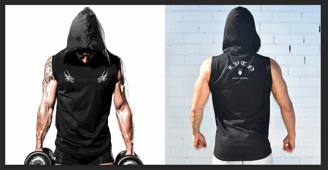 Leviathan Double Dragon Sleeveless Hoodie