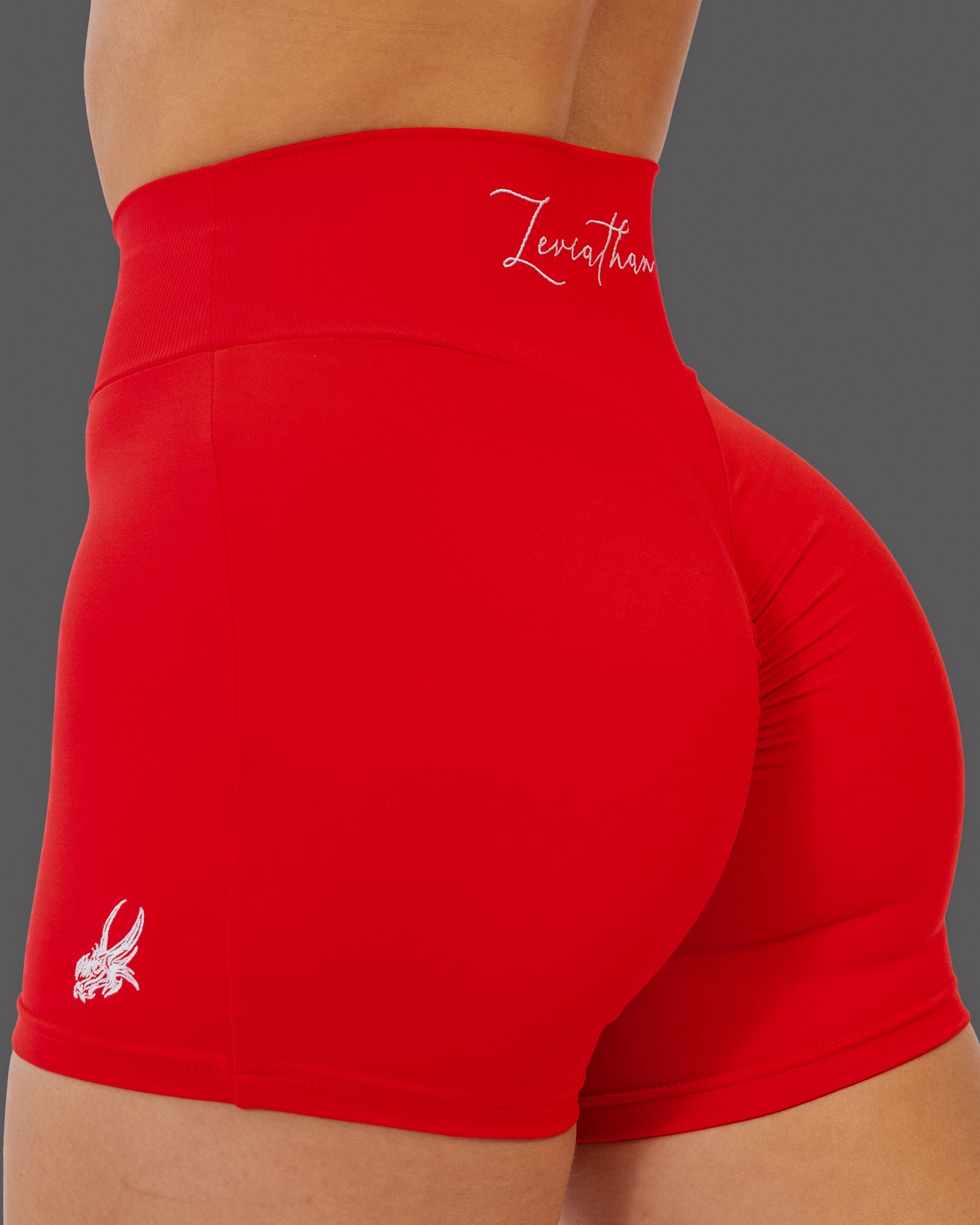 Leviathan | High-Waist | Shorts - Red