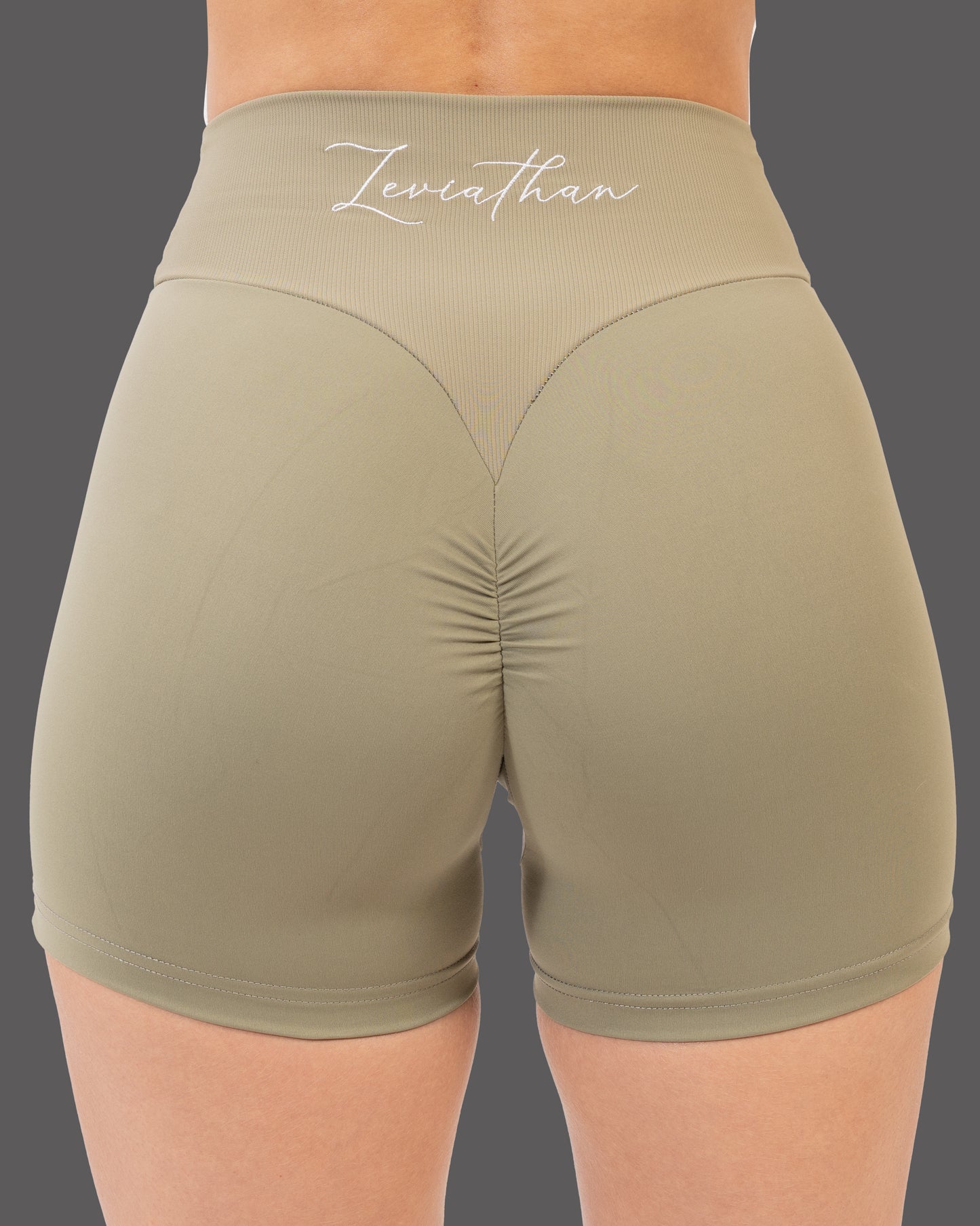 Leviathan | High-Waist | Shorts - Olive