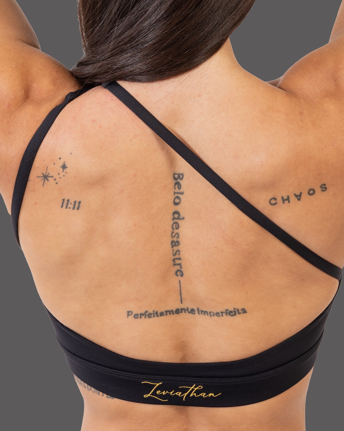 Leviathan | Tarzan Sport Bra 2 in 1 -Black&Gold