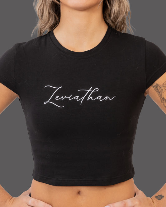 Leviathan | V-Sleeve Baby Tee - Black&White