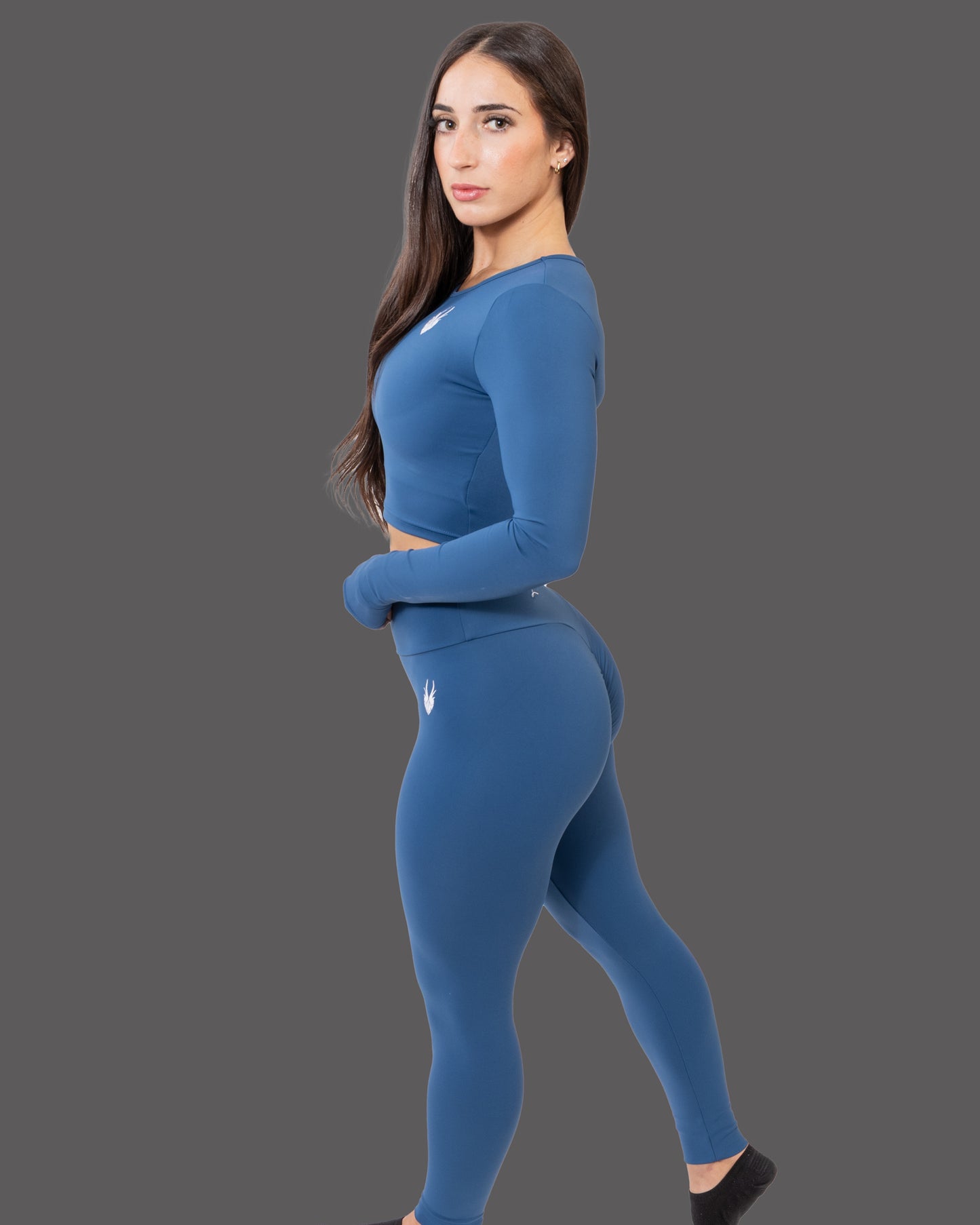 Leviathan | High Waisted |Seamless Legging - Dark Blue