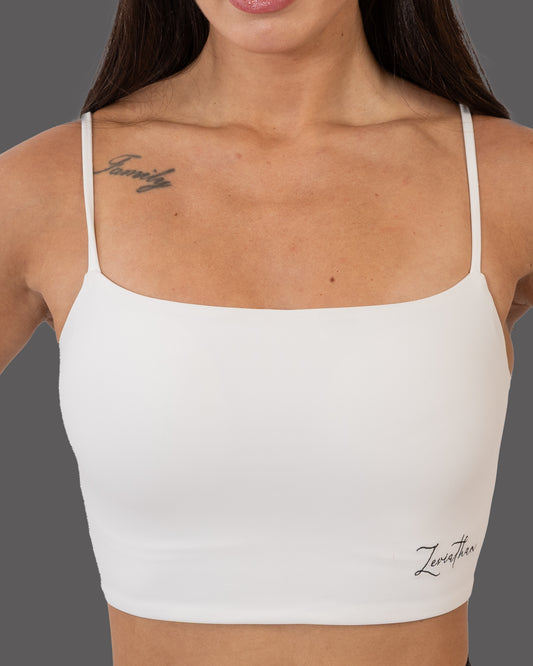 Backless Sports Bra - White&Black