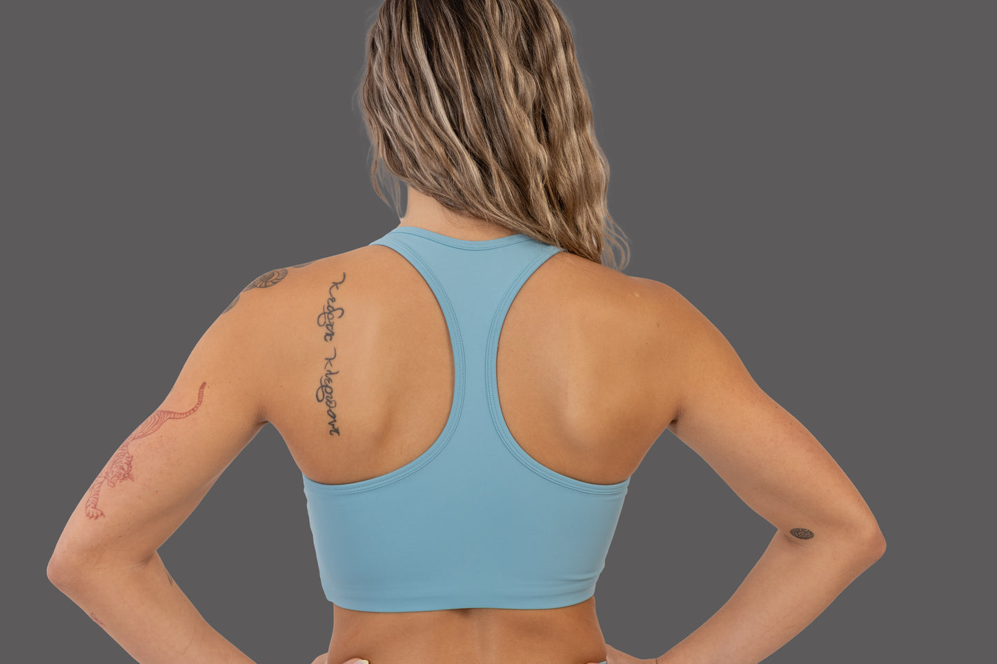 LVTN Longline - Sports Bra - Blue