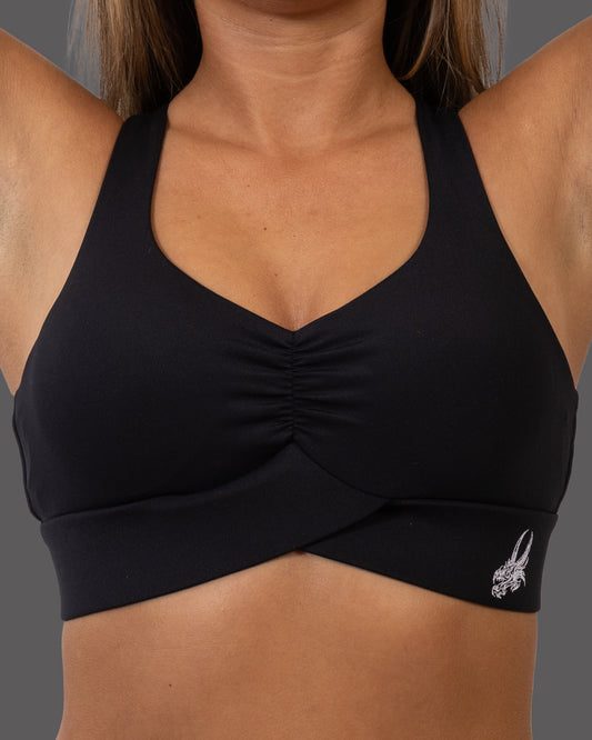 Elegant Cross - Sports bra - Black&White