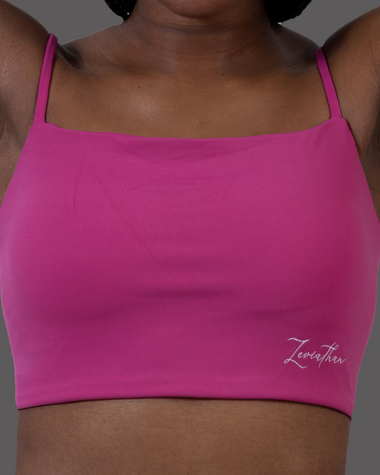 Backless Sports Bra - Pink