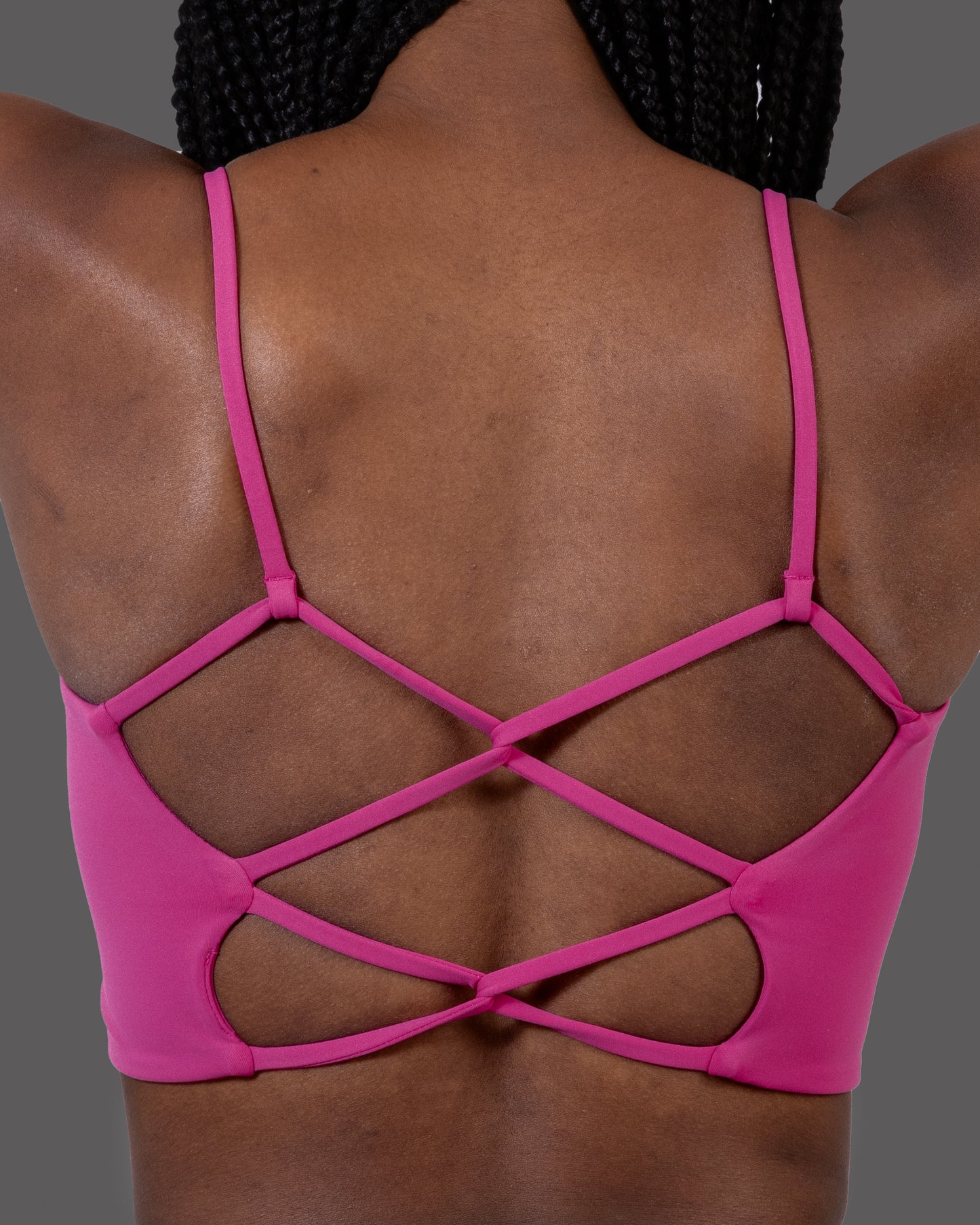 Backless Sports Bra - Pink