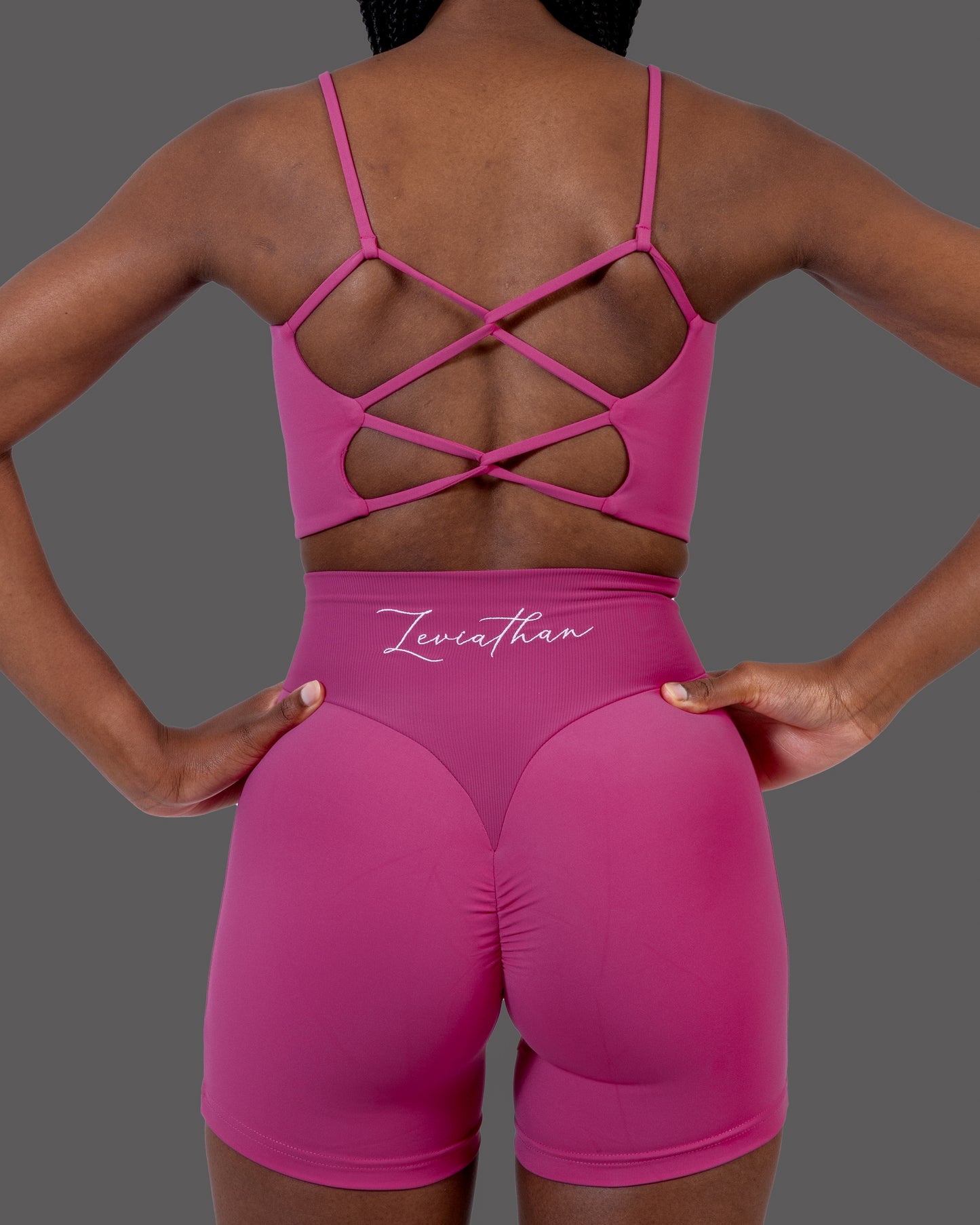 Backless Sports Bra - Pink