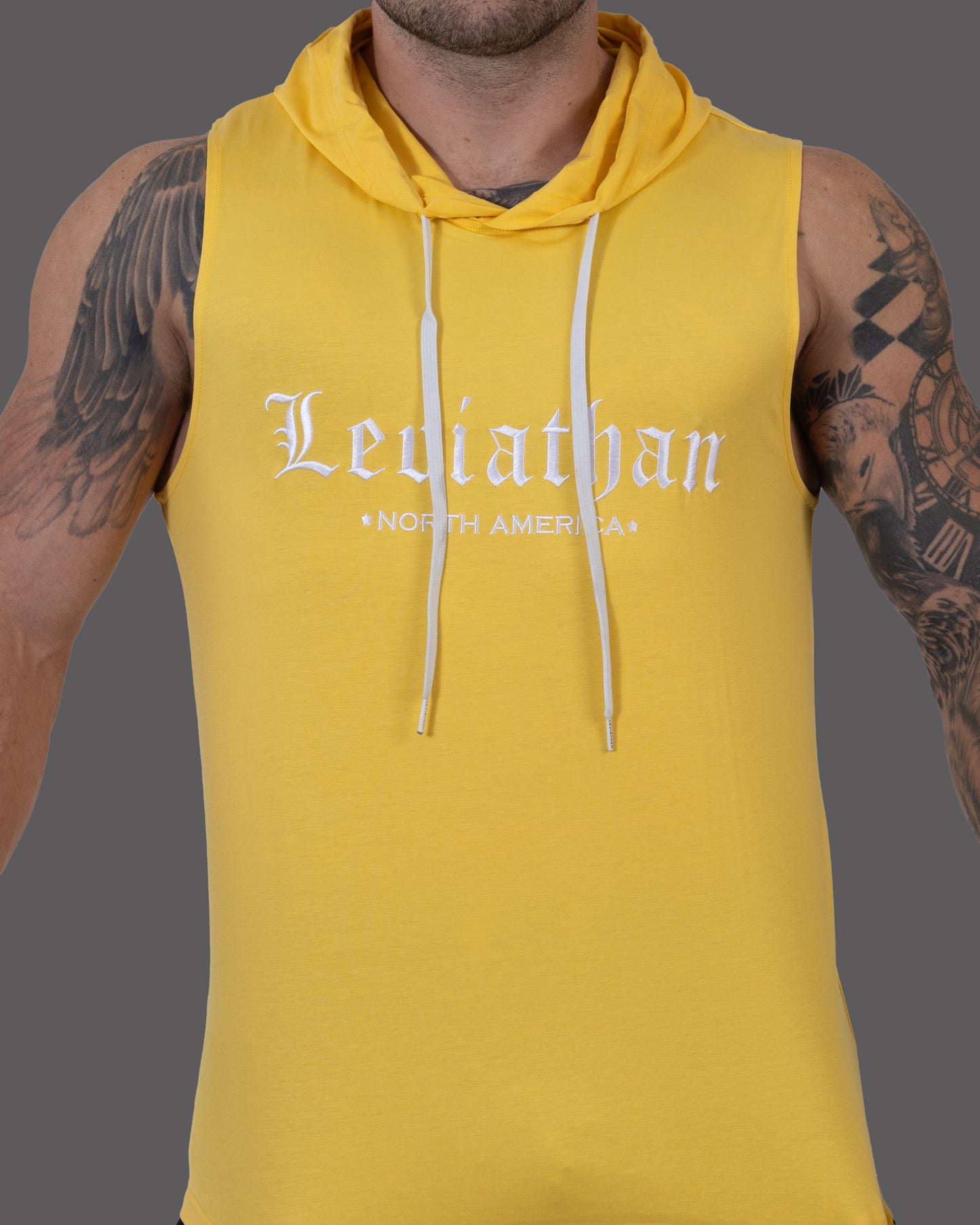 Tank Hoodie - Yellow Leviathan