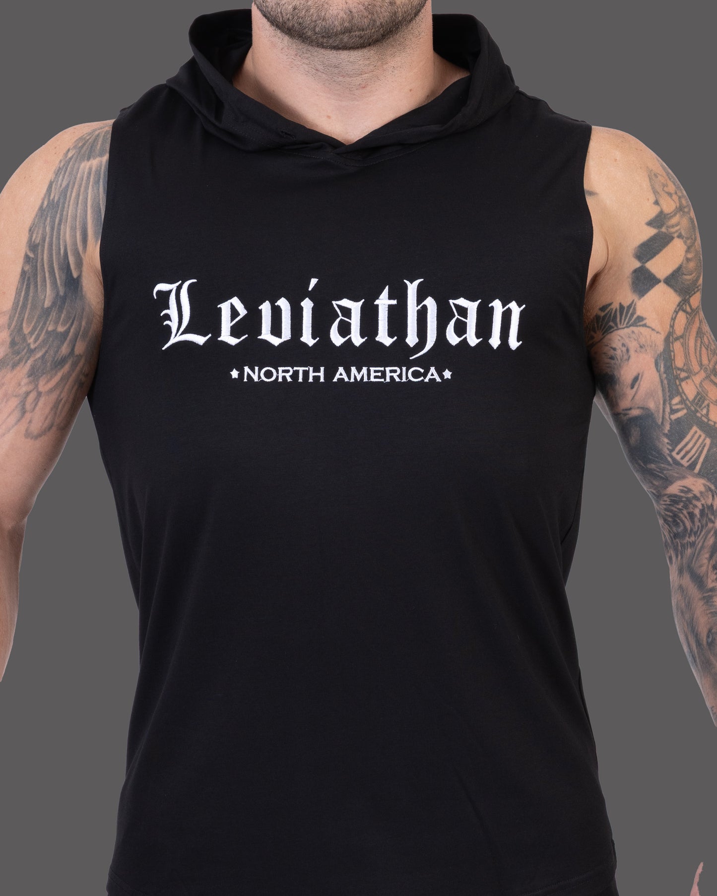 Tank Hoodie - Black Leviathan