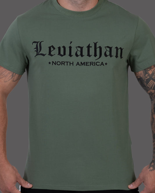 Leviathan | Premium Embroidered Tee - Green