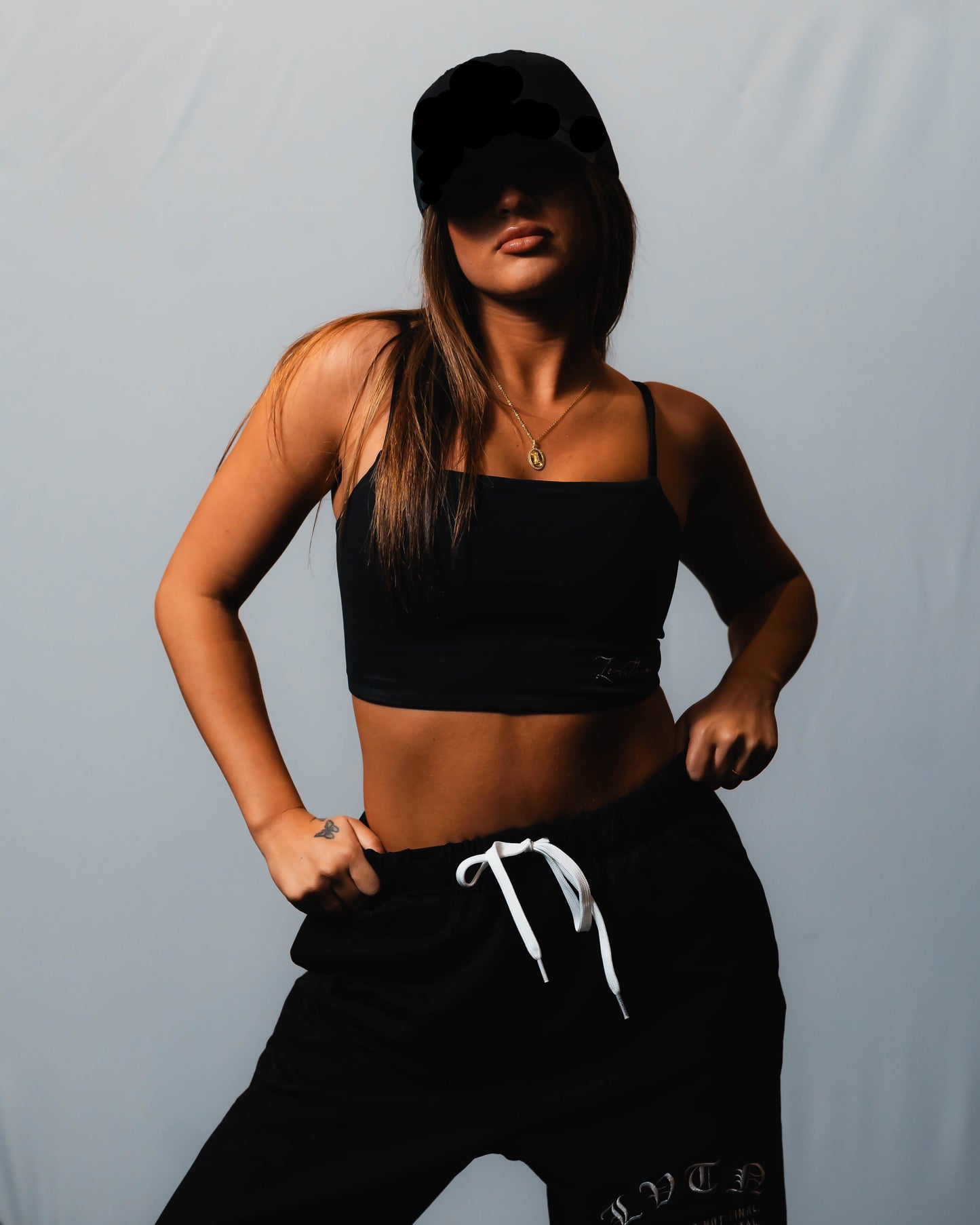 Backless Sports Bra - BLACK