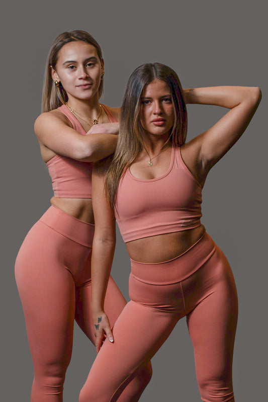 LVTN Longline - Sports Bra - Salmon.