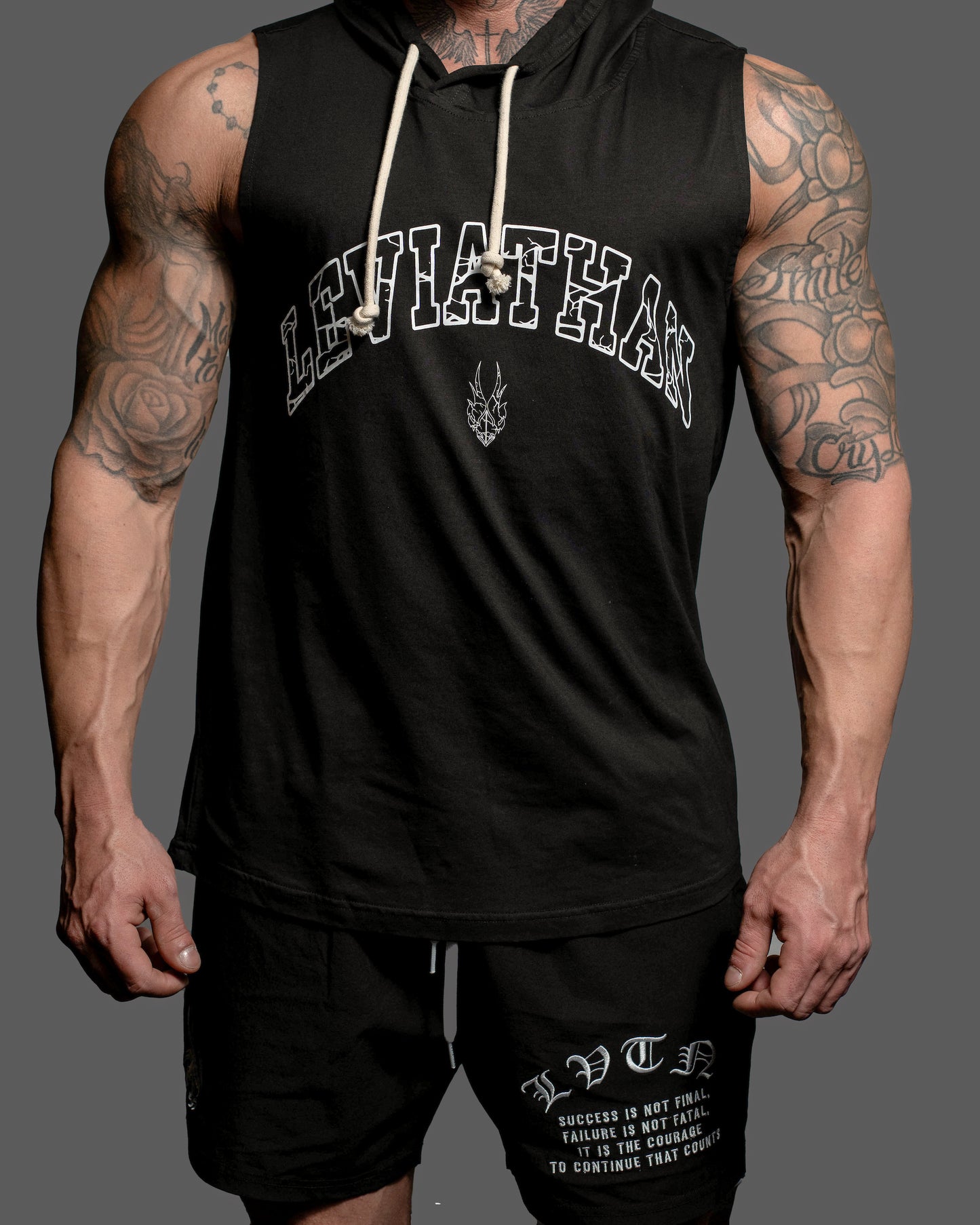 Athletic - Tank Hoodie - Black Leviathan