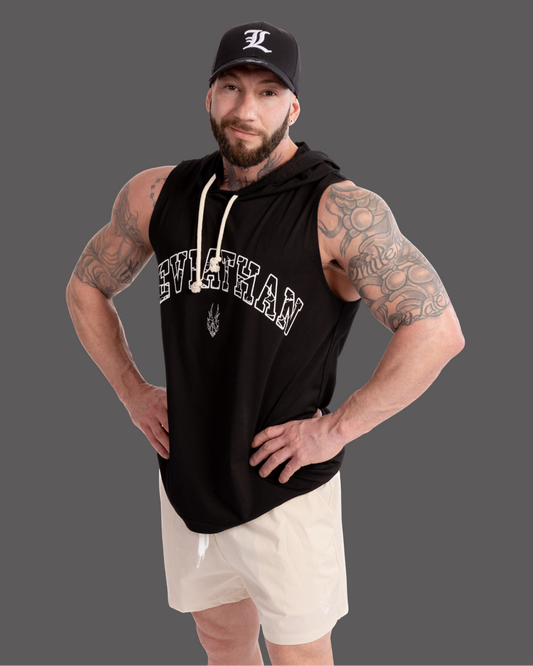 Athletic - Tank Hoodie - Black Leviathan