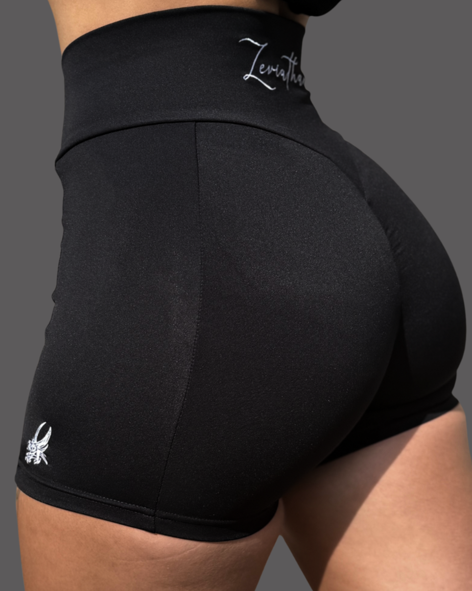Leviathan - Athletic V-Shorts - Black & White