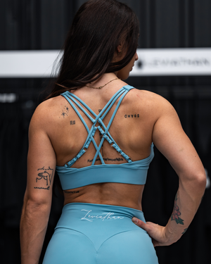 Elegant Cross - Sports bra - Blue