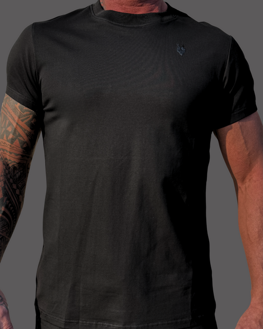 Leviathan | Premium Compression T-Shirt - Black&Black