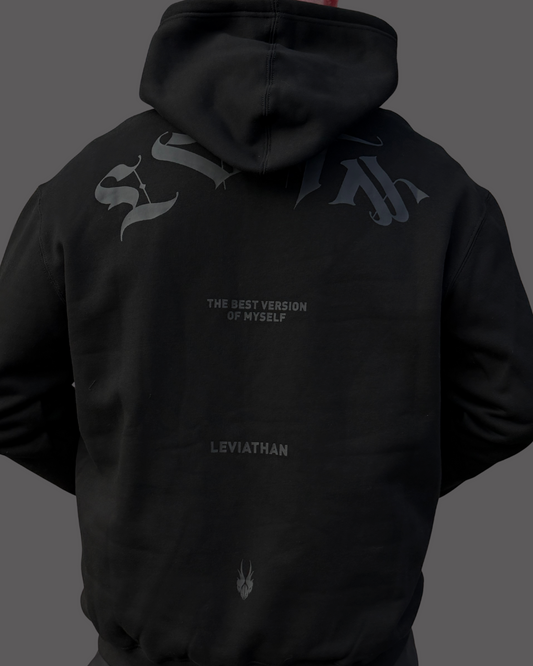 Leviathan | LVTN minimalist Hoodie - Black&Black