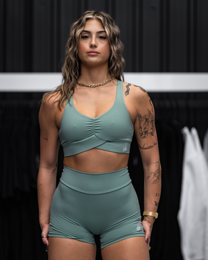 Elegant Cross - Sports bra - green