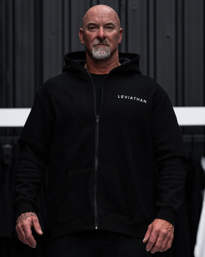 Leviathan | Zip-Up Hoodie Minimalist - Black&White