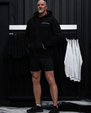 Leviathan | Zip-Up Hoodie Minimalist - Black&White