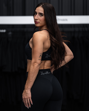 Leviathan | High Waisted |Yoga Legging - Black & White