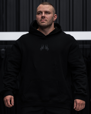 Leviathan | LVTN minimalist Hoodie - Black&Black