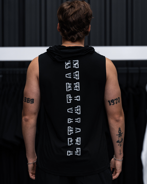 Athletic - Tank Hoodie - Black Leviathan