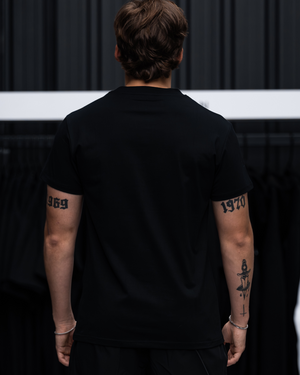 Leviathan | Premium Embroidered Tee - Black