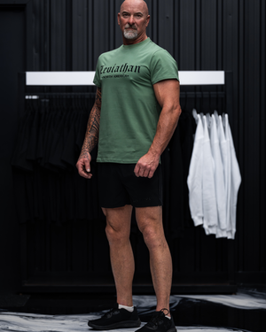 Leviathan | Premium Embroidered Tee - Green