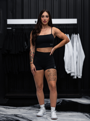 Backless Sports Bra - Black