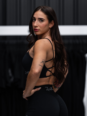 Backless Sports Bra - Black