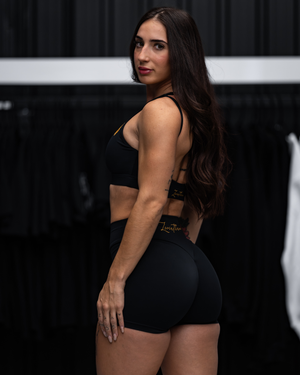 Leviathan | Tarzan Sport Bra 2 in 1 -Black&Gold