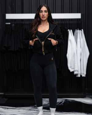 Leviathan 2.0 | High Waisted |Seamless Legging - Black & Gold