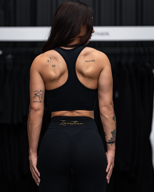 LVTN Longline - Sports Bra - Black&Gold