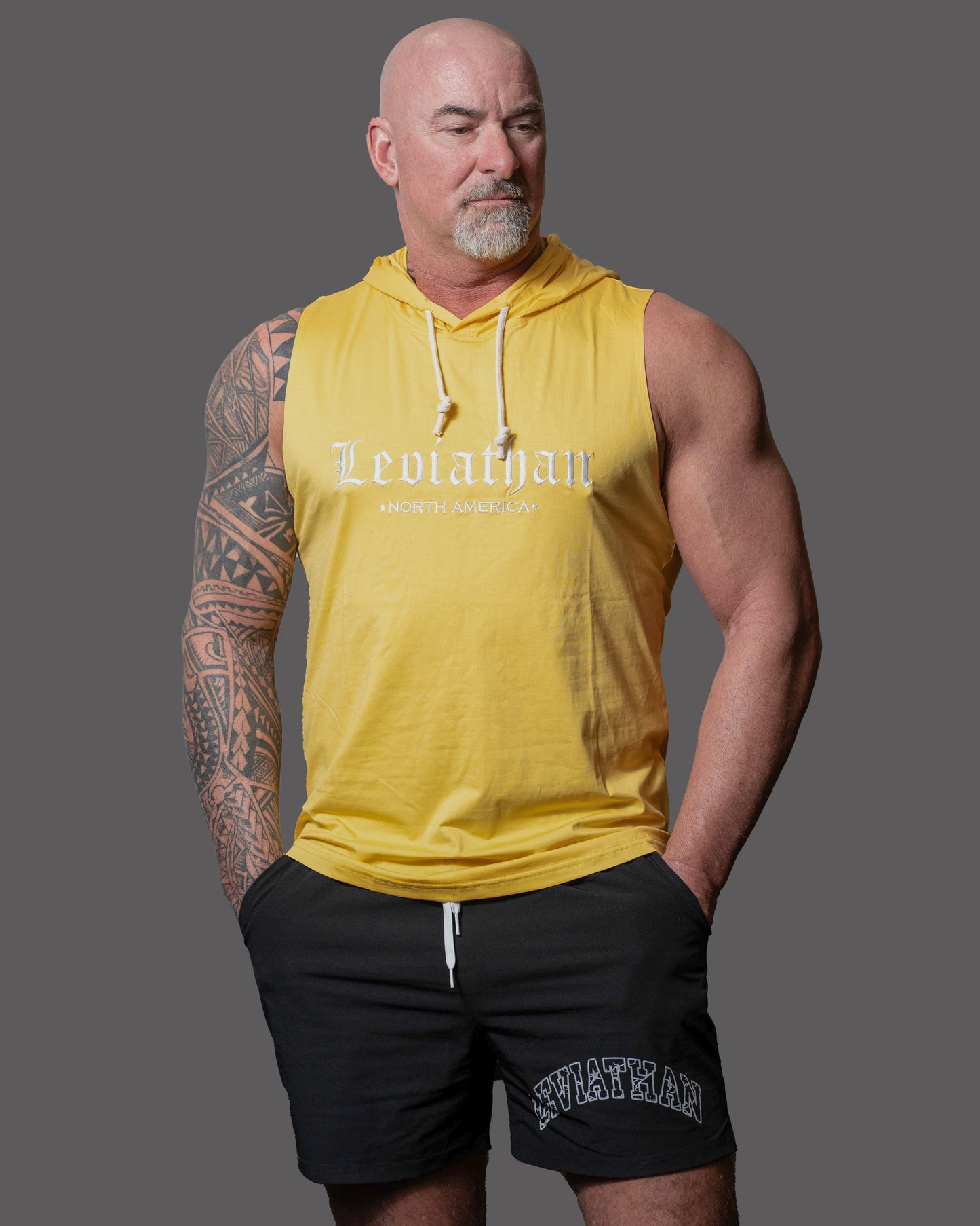 Tank Hoodie - Yellow Leviathan