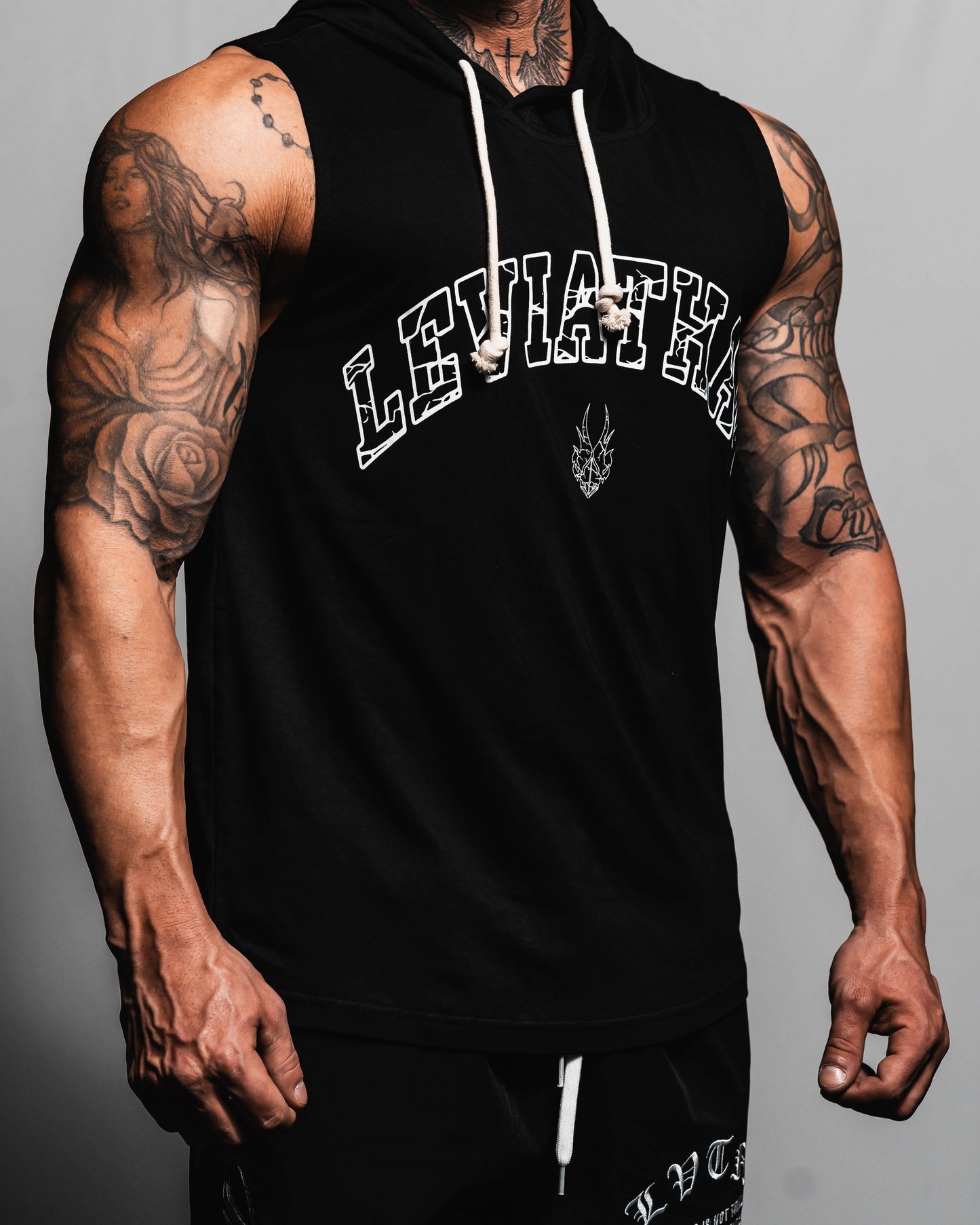 Athletic - Tank Hoodie - Black Leviathan