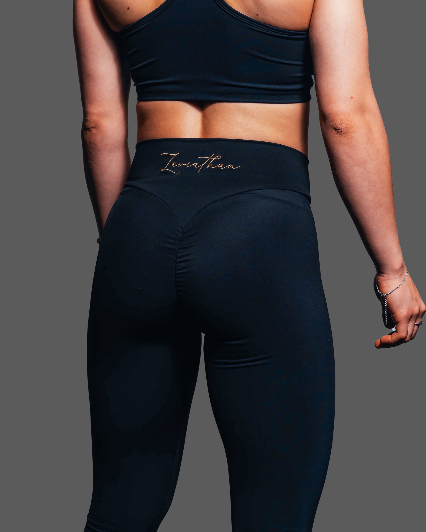 Leviathan | Athletic Leggings | Black&Gold